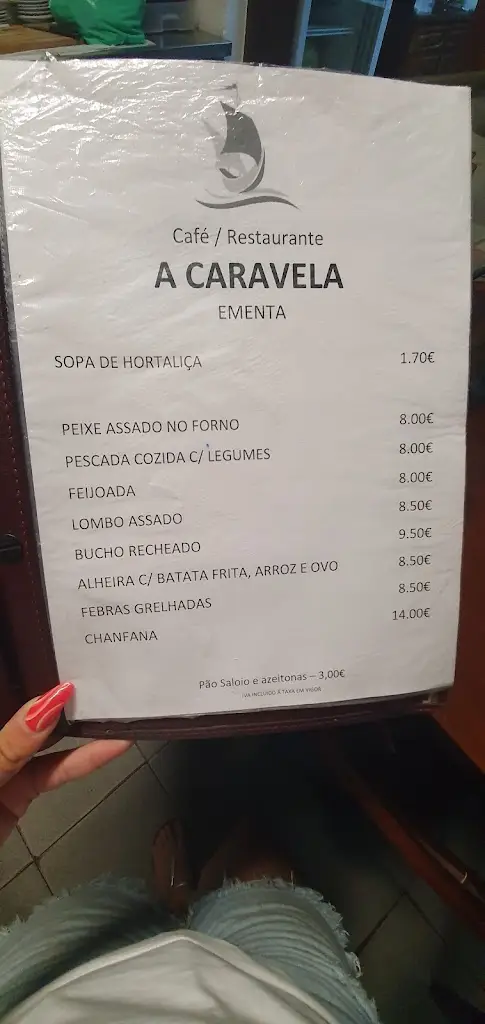 Menu_A Caravela_Góis_imagen_1