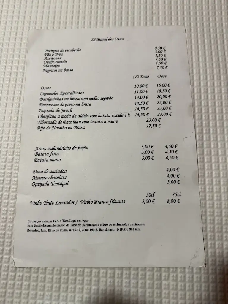 Menu_Zé Manel dos Ossos_Coimbra_immagine_1