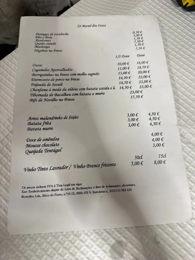 Menu_Zé Manel dos Ossos_Coimbra_immagine_2