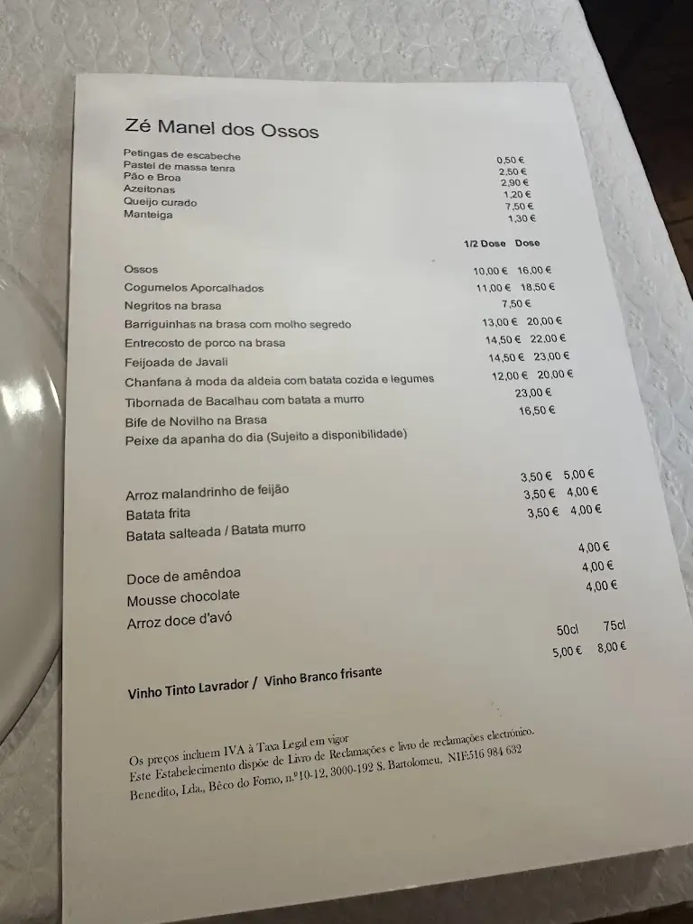 Menu_Zé Manel dos Ossos_Coimbra_immagine_3
