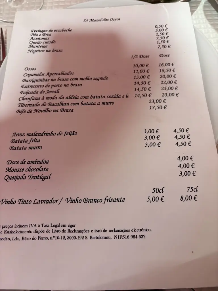 Menu_Zé Manel dos Ossos_Coimbra_immagine_4