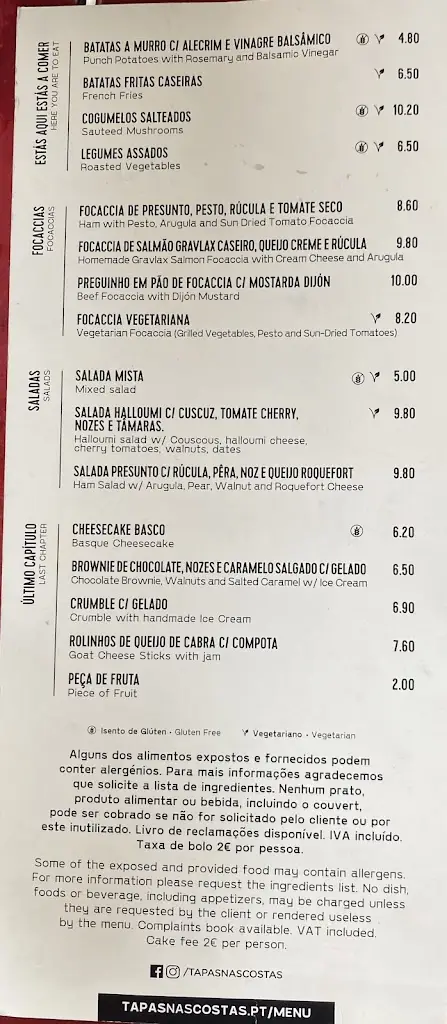 Menu_Restaurante Tapas nas Costas_Coimbra_immagine_3