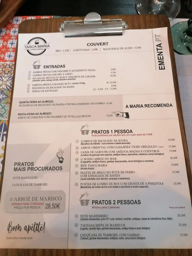 Menu_Tasca Maria - Comida Caseira_Figueira da Foz_immagine_2