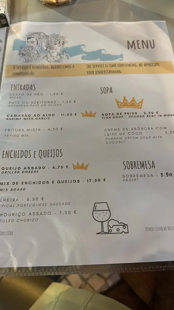 Menu_Restaurant Bar Casa Havanesa_Figueira da Foz_immagine_3