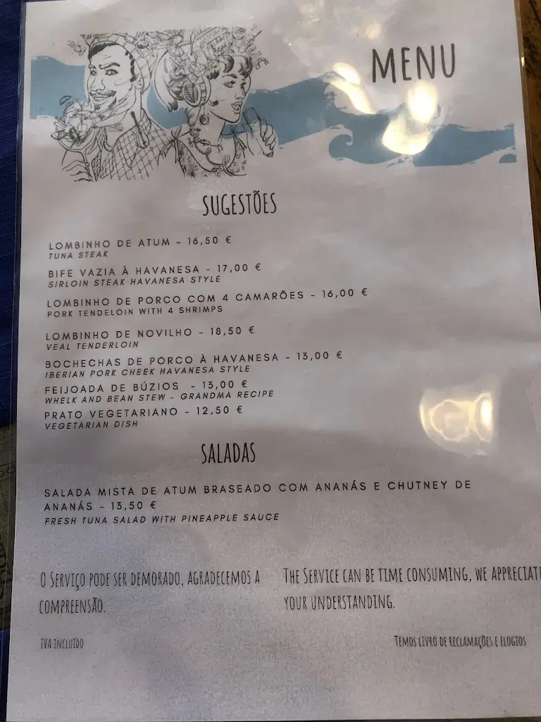 Menu_Restaurant Bar Casa Havanesa_Figueira da Foz_immagine_4