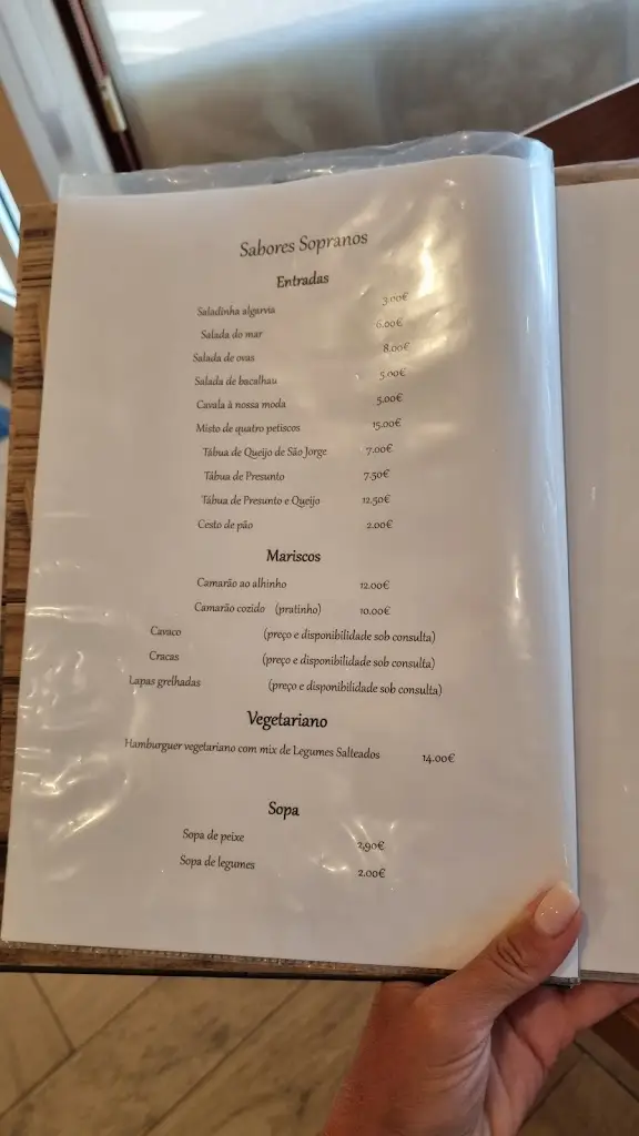 Menu_Sabores Sopranos Terceira_Lajes_immagine_3