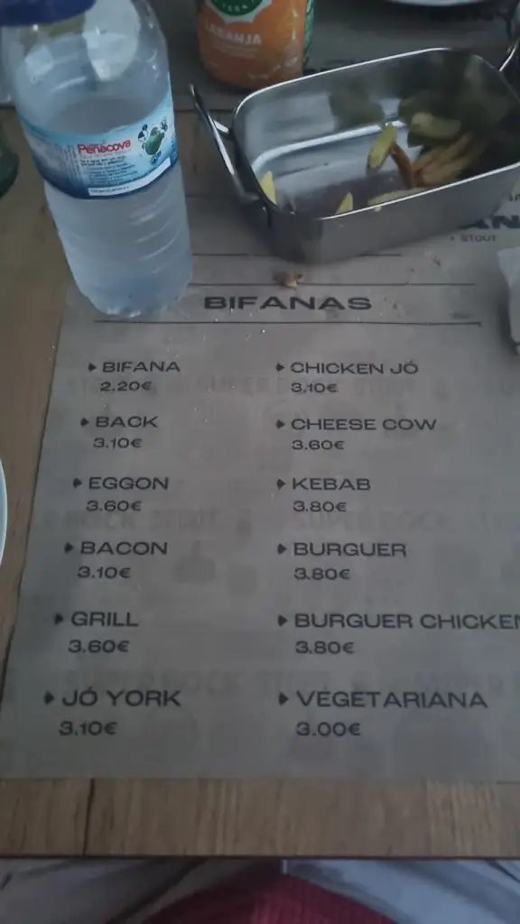 Menü_Restaurante Jó Bifanas_Lorvão_Bild_2