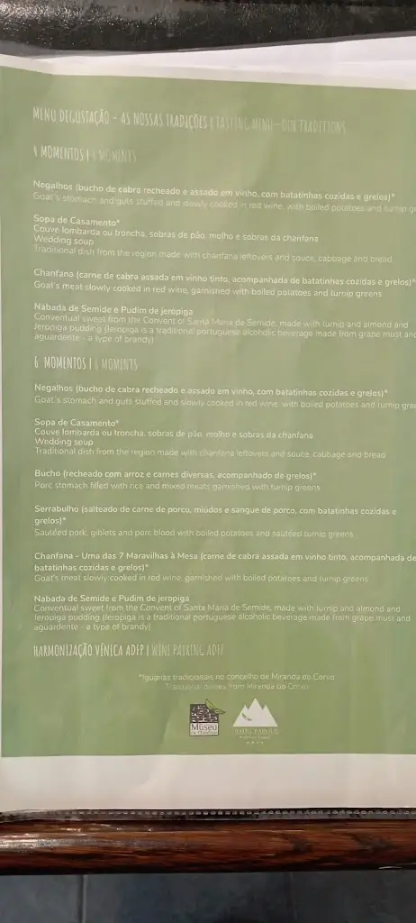 Menu_Museu da Chanfana_Miranda do Corvo_image_1