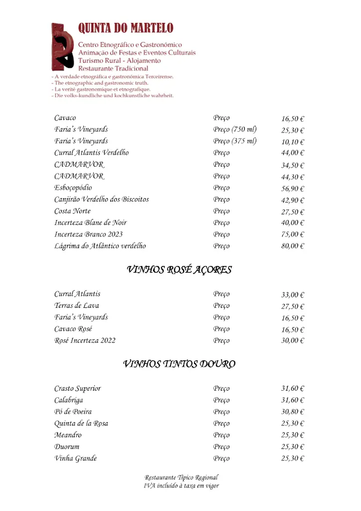 Menu_Restaurante Tradicional e Típico Quinta do Martelo - a Tasca, a Mercearia, a Taberna, o Botequim, a Casa de Pasto_Feteira_image_2