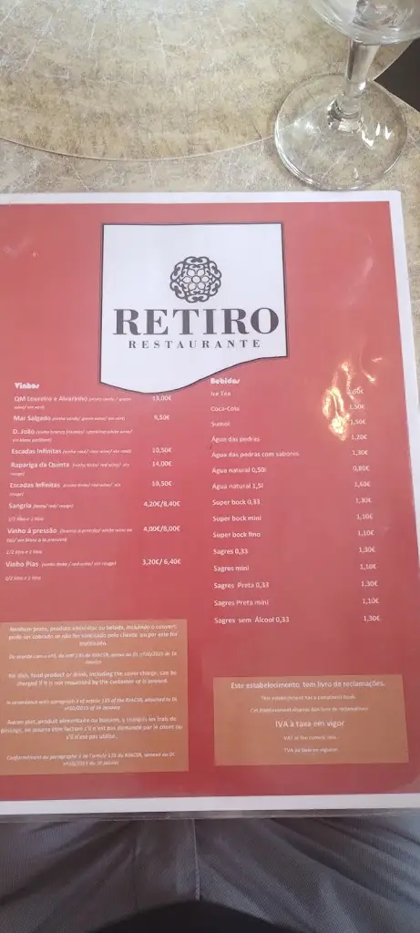 Menu_Restaurante Retiro_Poiares_immagine_1