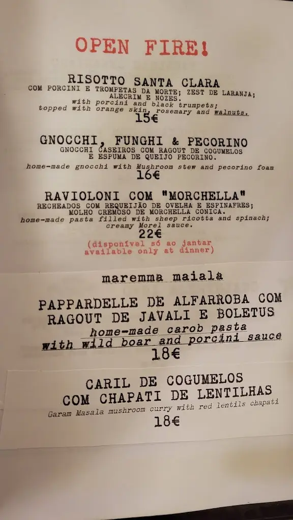 Menu_Santa Clara dos Cogumelos_Santa Clara_image_1