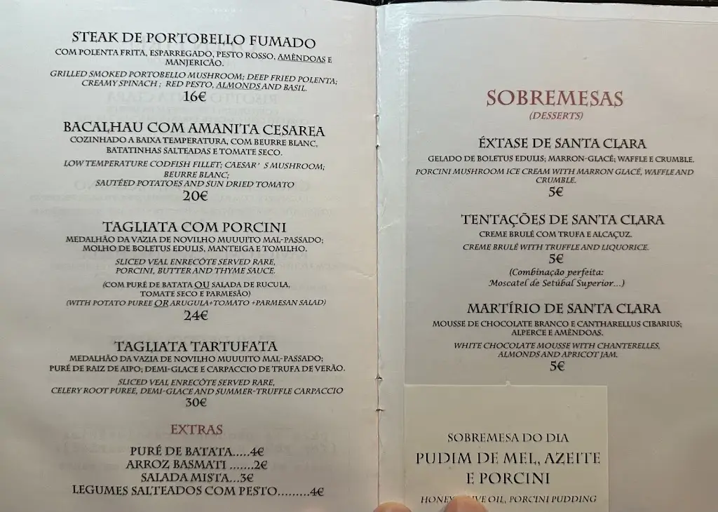 Menu_Santa Clara dos Cogumelos_Santa Clara_image_4