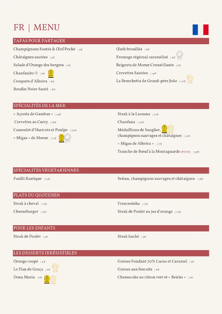 Menu_Villa Lausana_Lousã_immagine_1