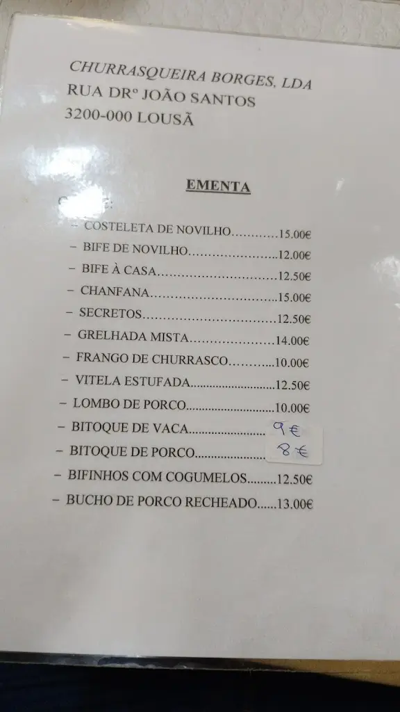 Menu_Churrasqueira Borges_Lousã_immagine_3