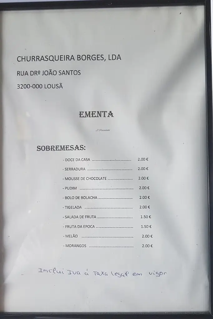 Menu_Churrasqueira Borges_Lousã_immagine_4