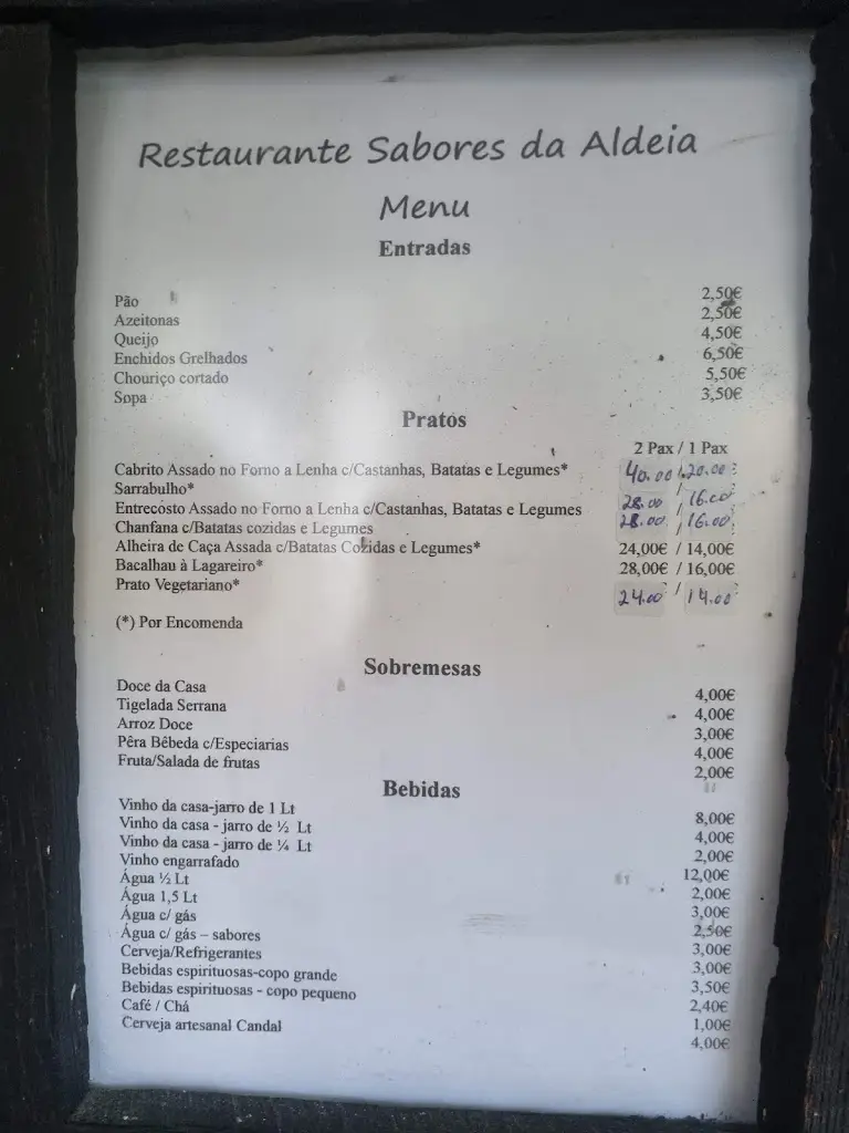 Menu_Sabores Da Aldeia_Lousã_immagine_2