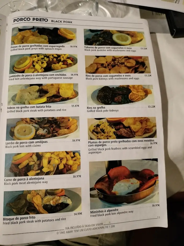 Menu_O Alpendre_Arraiolos_imagen_1