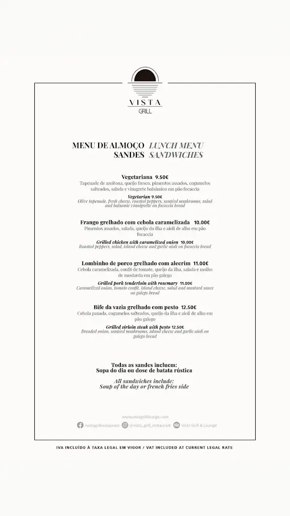Menu_Vista Grill & Lounge_Porto Martins_immagine_3