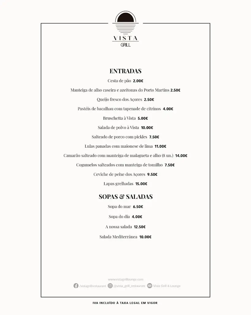 Menu_Vista Grill & Lounge_Porto Martins_immagine_4