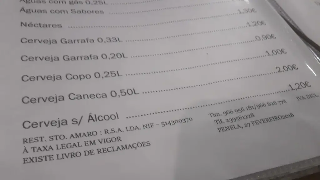 Menu_Restaurante Santo Amaro (RSA lda)_Penela_immagine_2