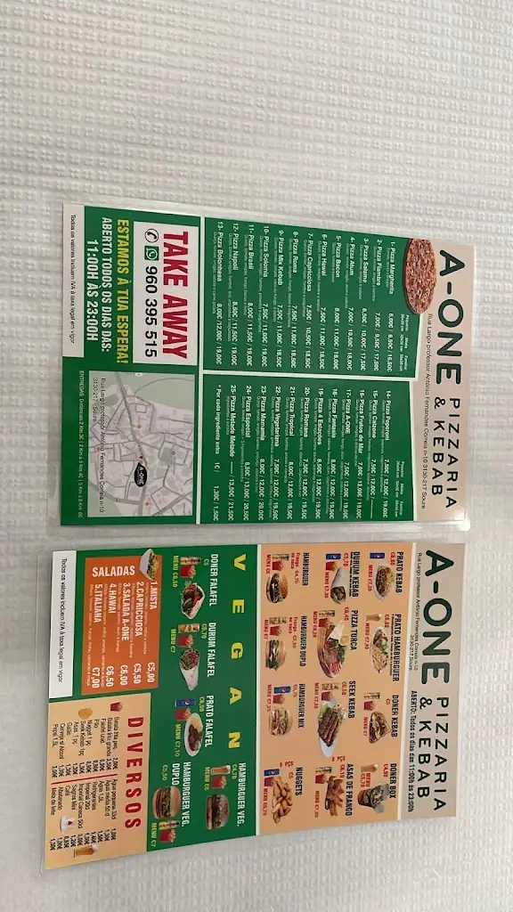 Menu_A-ONE PIZZARIA & KEBAB SOURE_Soure_imagen_3