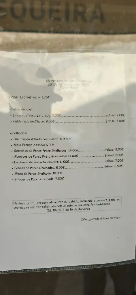 Menu_Churrasqueira Escadinhas_Viana do Alentejo_imagen_1