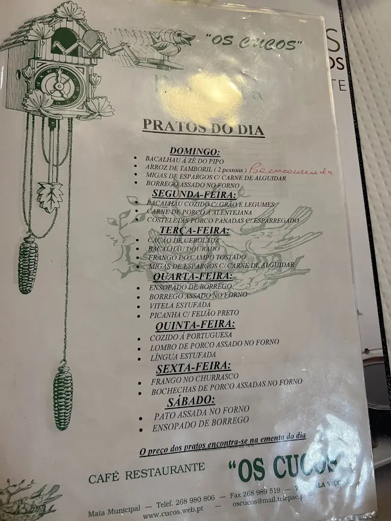 Menü_Os Cucos_Vila Viçosa_Bild_1