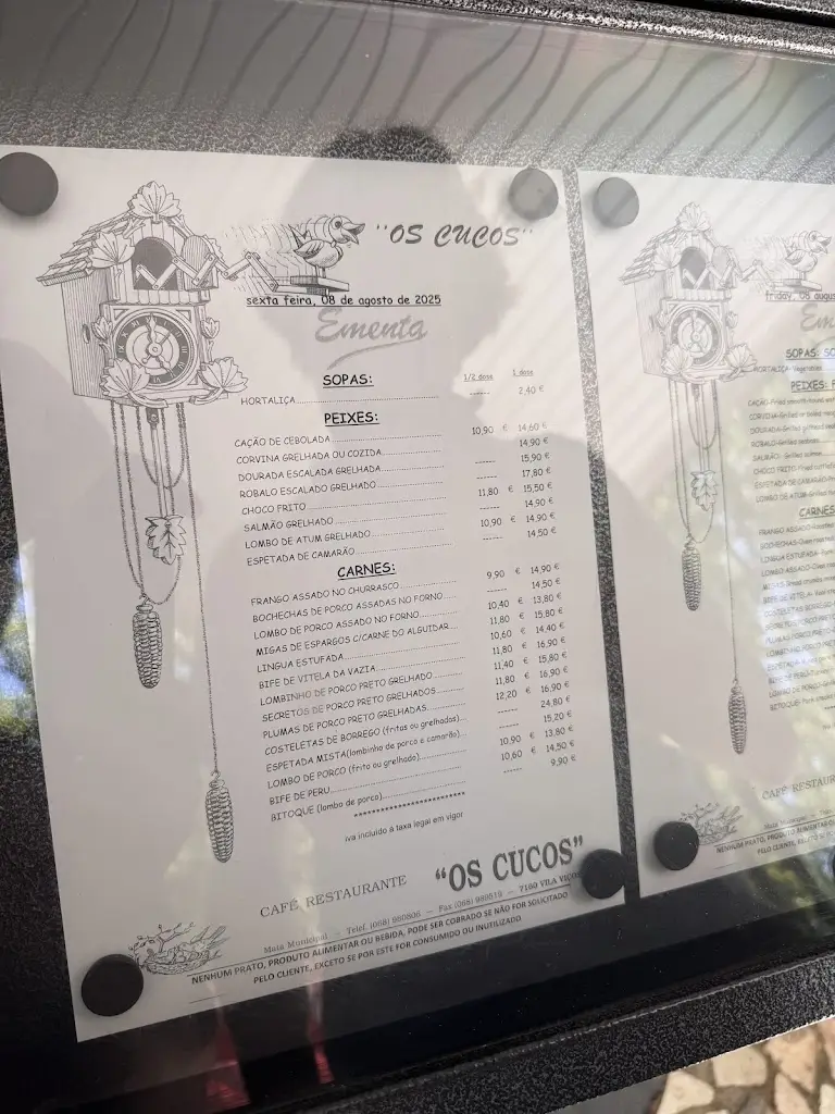 Menü_Os Cucos_Vila Viçosa_Bild_3
