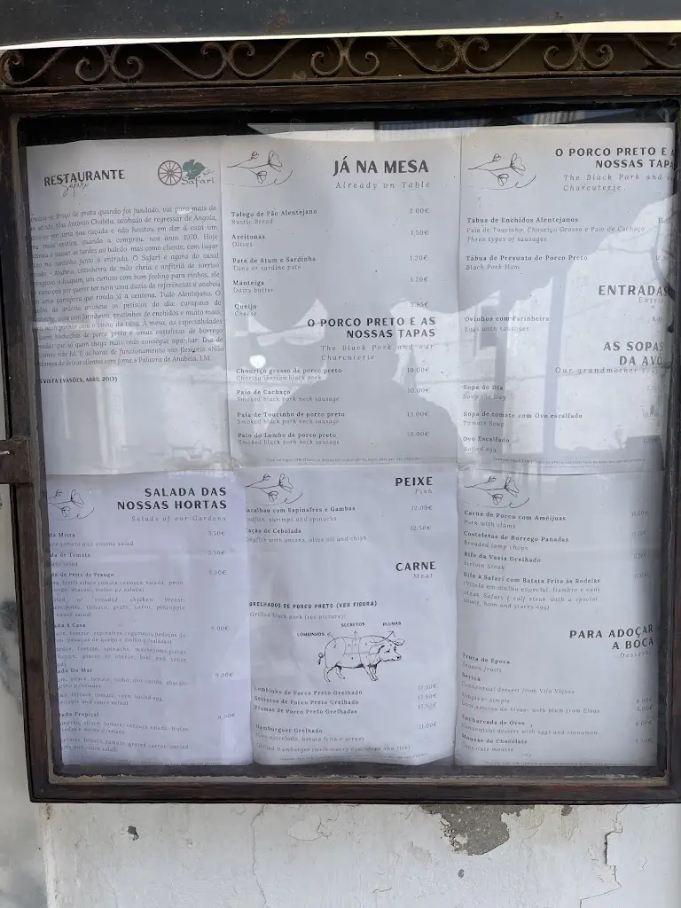 Menu_Safari_Vila Viçosa_immagine_1