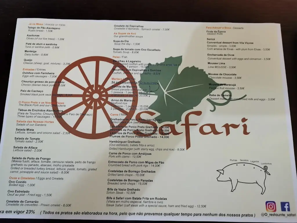 Menu_Safari_Vila Viçosa_immagine_4