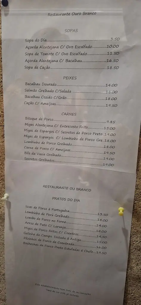 Menu_Ouro Branco_Vila Viçosa_immagine_1