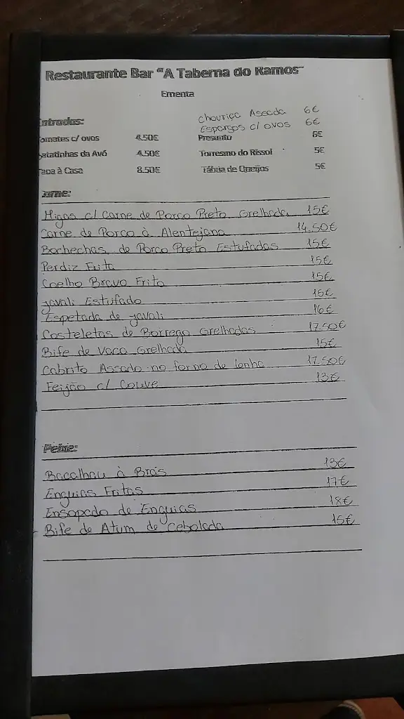 Menu_A Taberna do Ramos_Alcoutim_immagine_1
