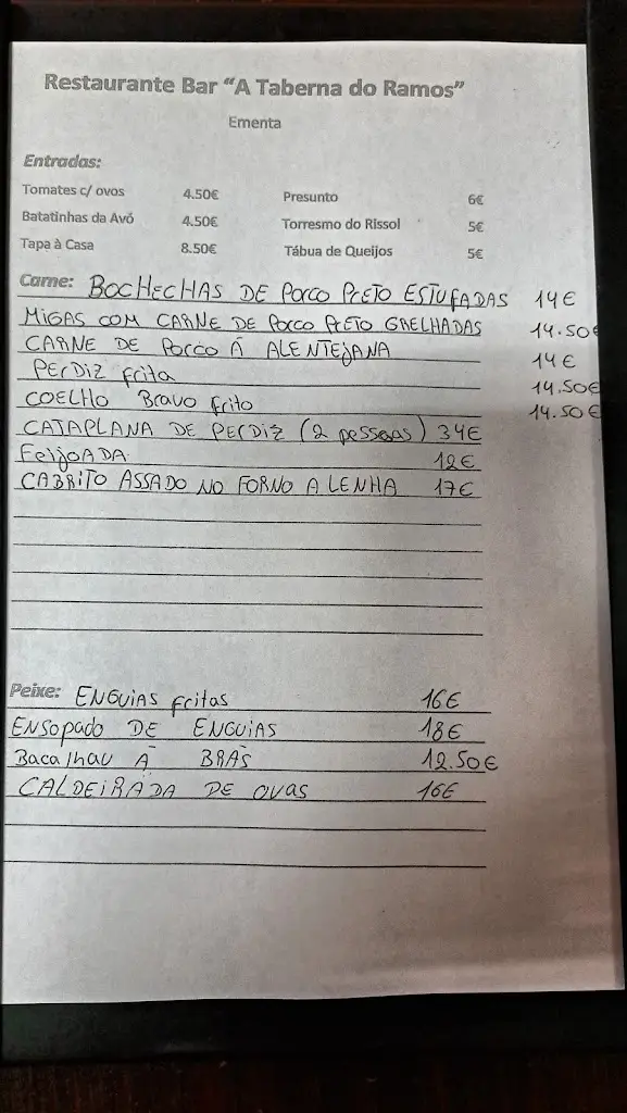 Menu_A Taberna do Ramos_Alcoutim_immagine_4