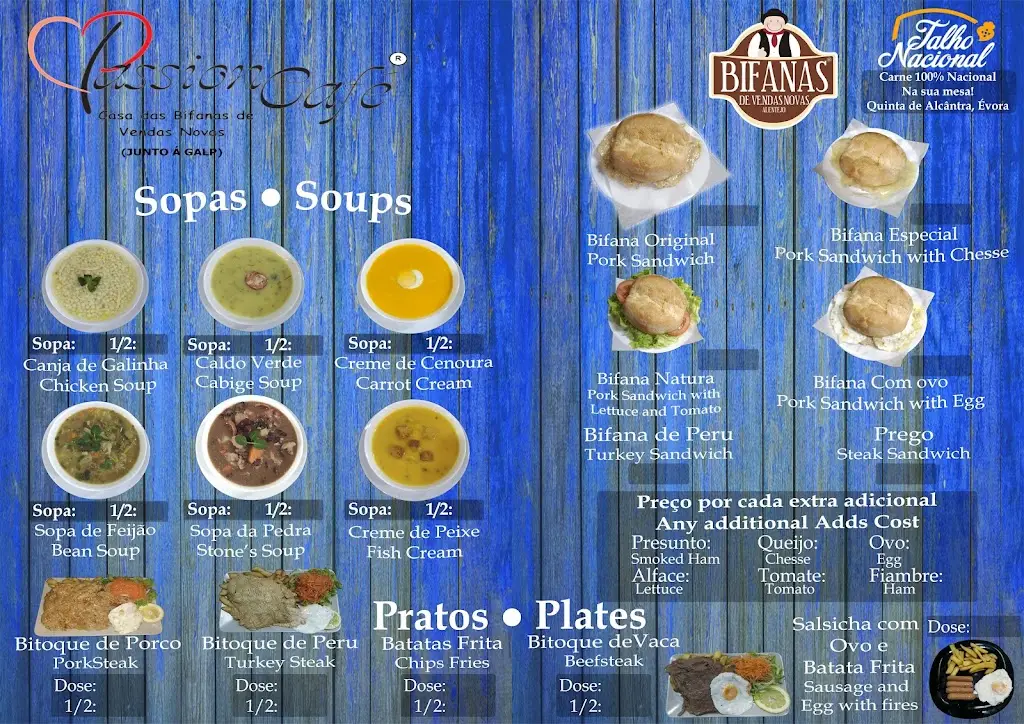 Menu_Passion Café (Bifanas de Vendas Novas)_Vendas Novas_immagine_1