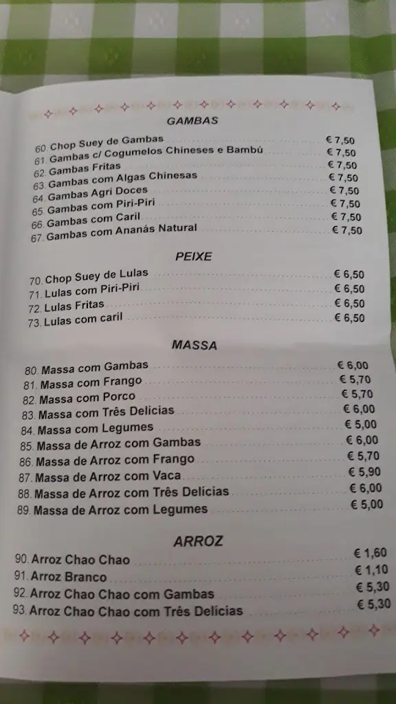 Menü_Restaurante chinês Yun Tian Lou_Vendas Novas_Bild_2