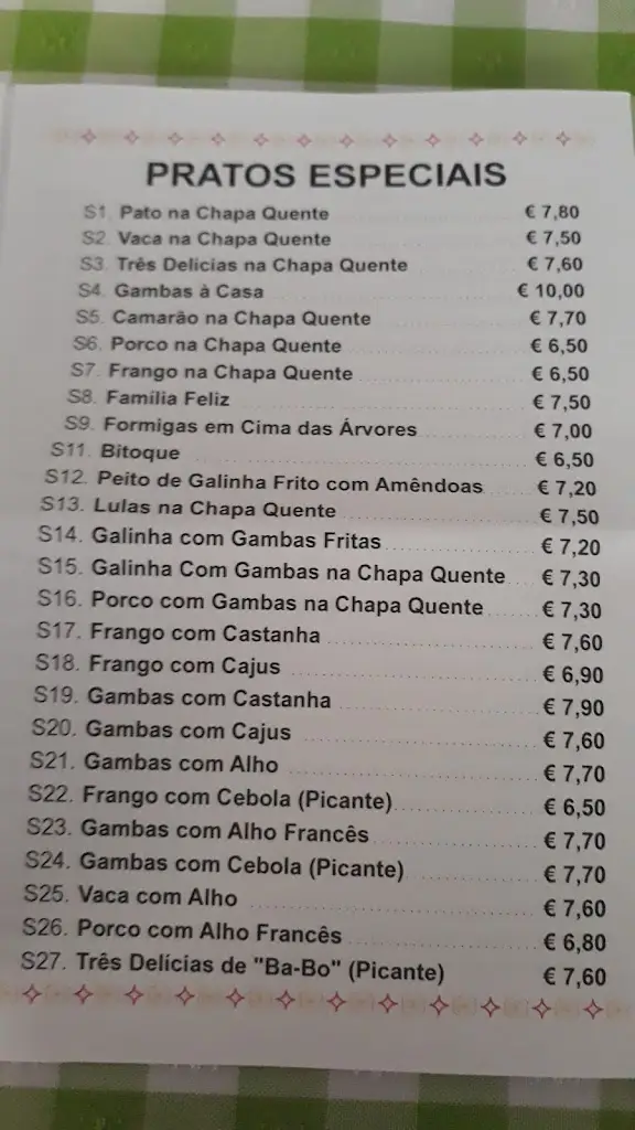 Menü_Restaurante chinês Yun Tian Lou_Vendas Novas_Bild_3