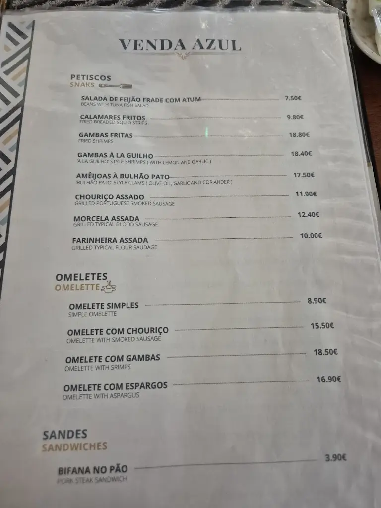 Menu_Venda Azul_Estremoz_immagine_1