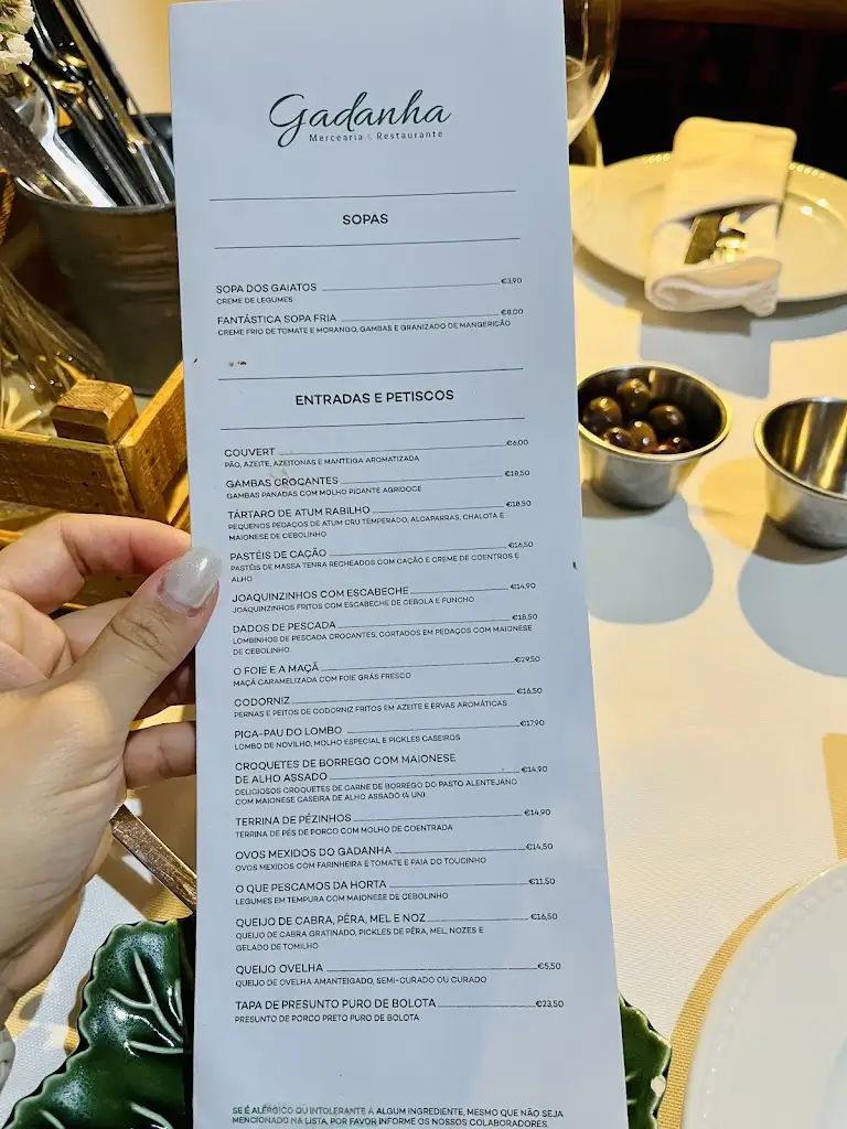 Menu_Mercearia Gadanha - Estremoz_Estremoz_immagine_3