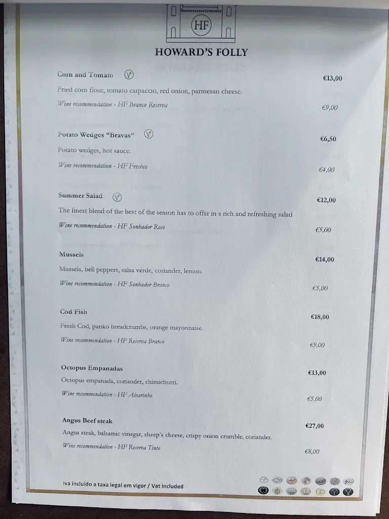Menu_Howard's Folly_Estremoz_immagine_4