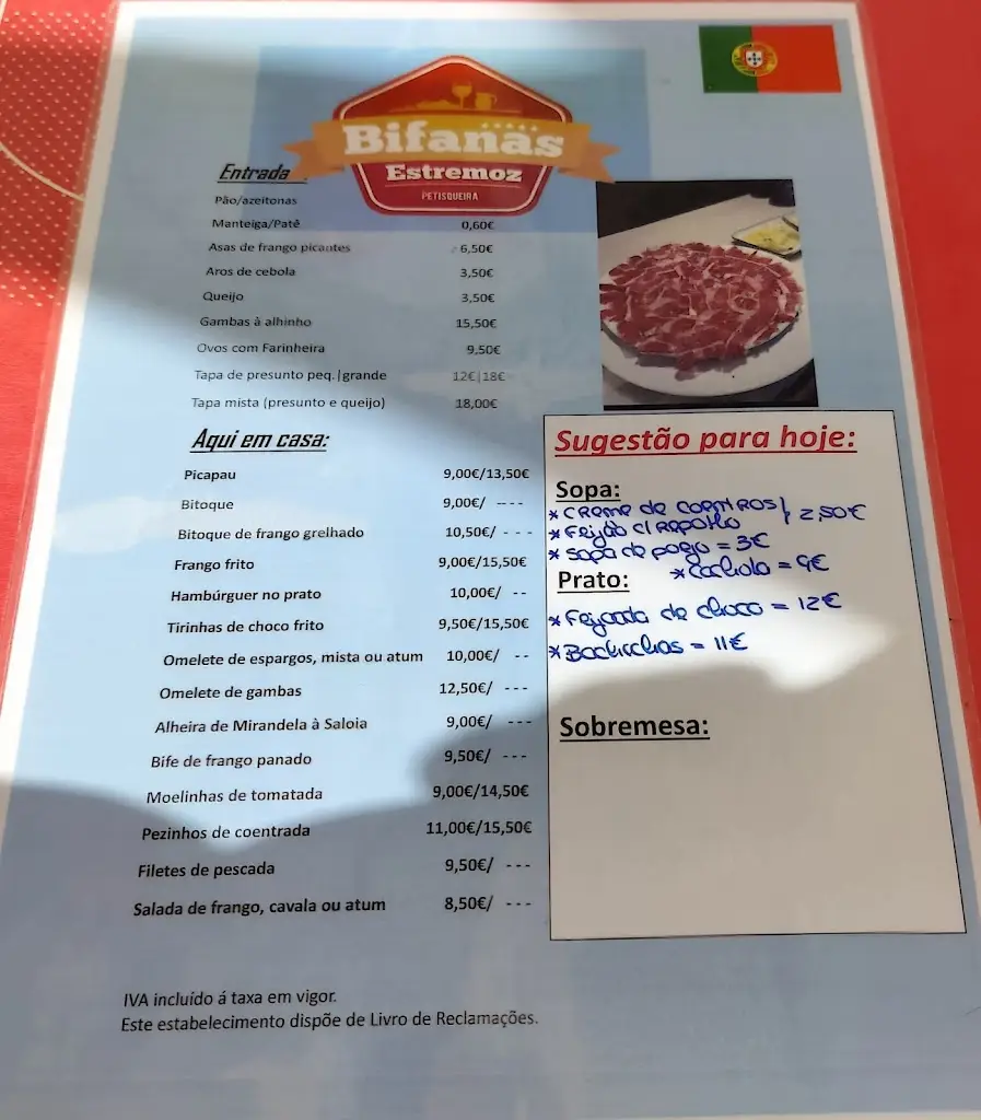 Menu_Casa das Bifanas (Estremoz)_Estremoz_immagine_1