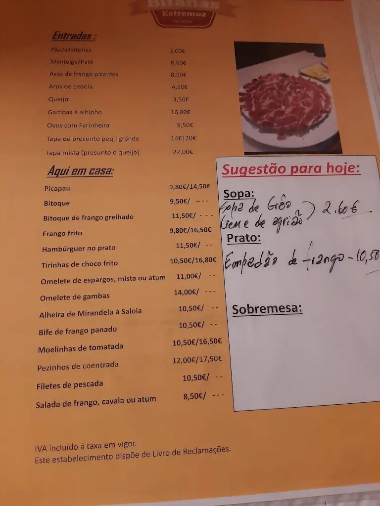 Menu_Casa das Bifanas (Estremoz)_Estremoz_immagine_4