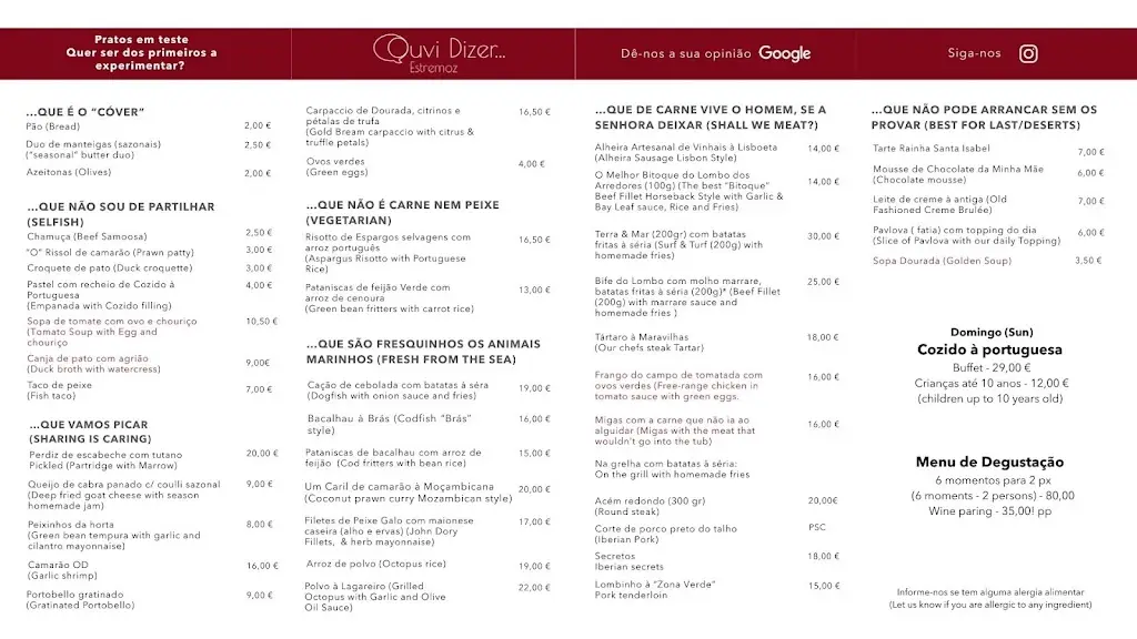 Menu_Ouvi Dizer Estremoz_Estremoz_image_1