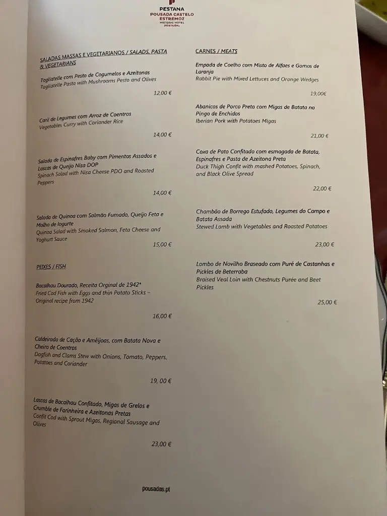 Menu_Restaurante de Estremoz_Estremoz_image_1