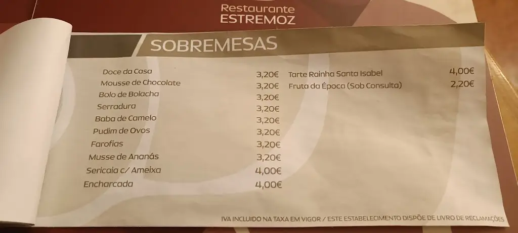 Menu_Imperador dos Caracóis_Estremoz_immagine_1