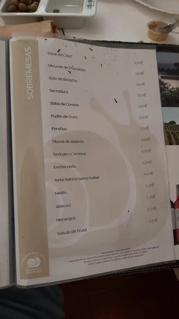 Menu_Imperador dos Caracóis_Estremoz_immagine_3