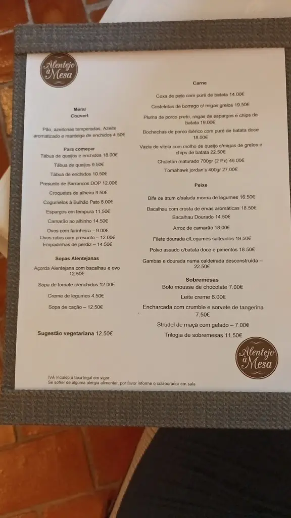 Menu_Alentejo à Mesa_Estremoz_imagen_1