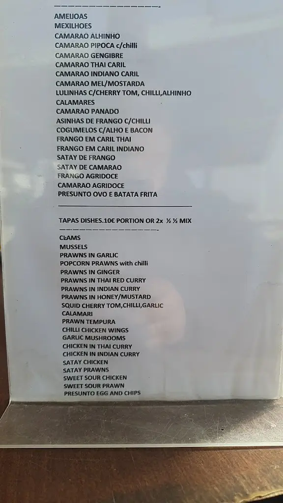 Menu_The Waterfront Albufeira_Albufeira_image_1