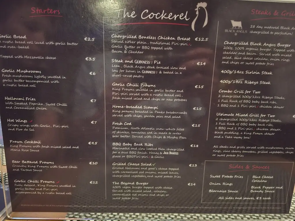 Menu_Restaurante The Cockerel_Albufeira_image_3