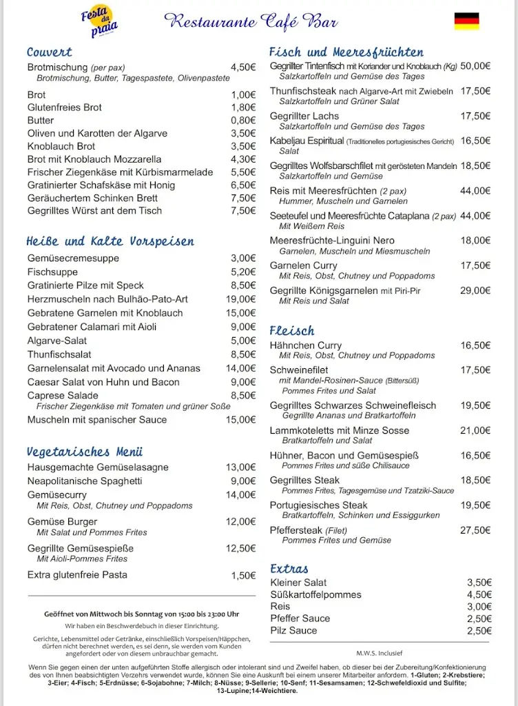 Menu_Festa Da Praia_Albufeira_immagine_1