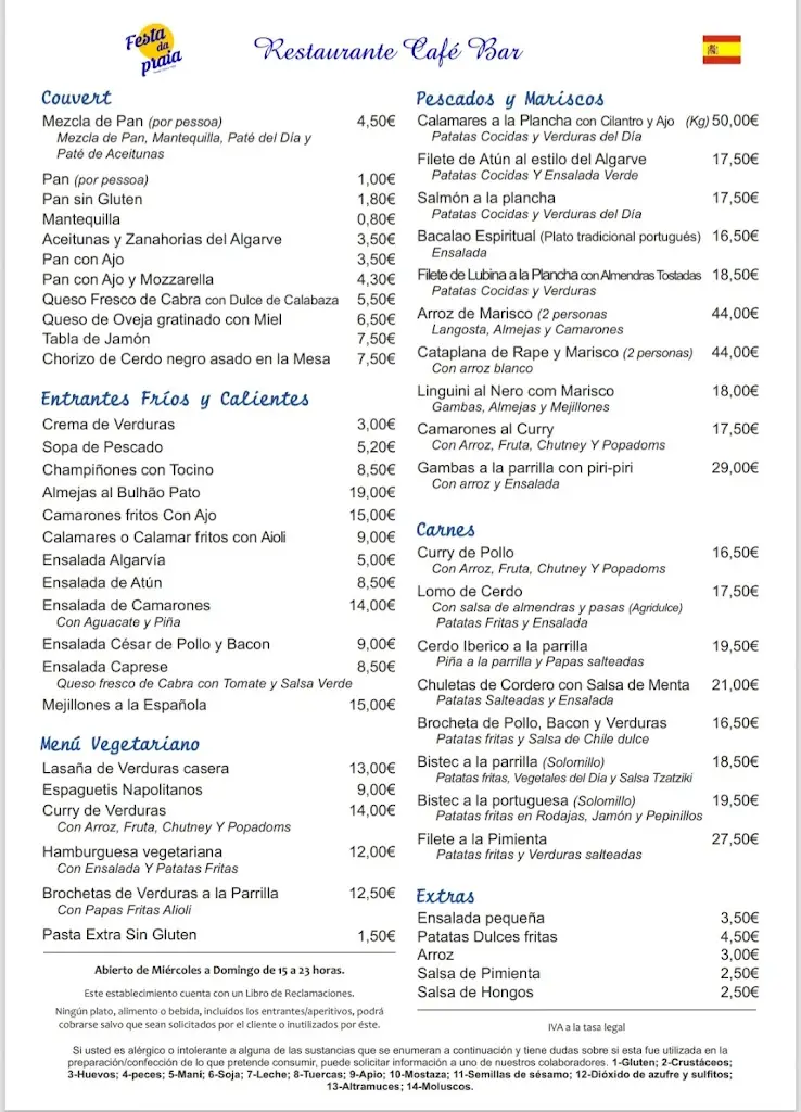 Menu_Festa Da Praia_Albufeira_immagine_3